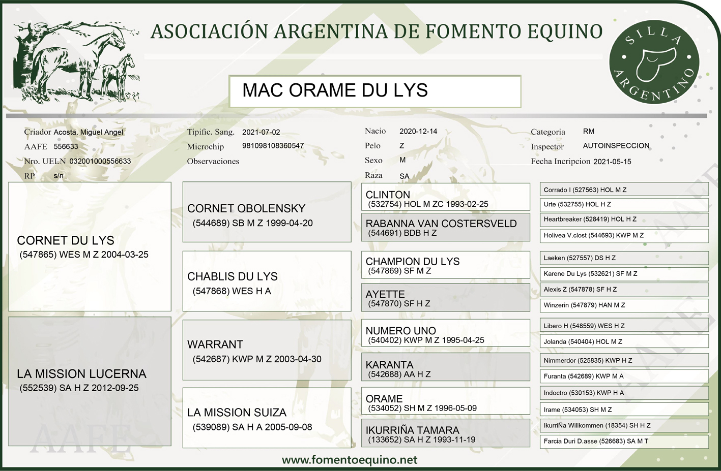 Mac Orame Du Lys